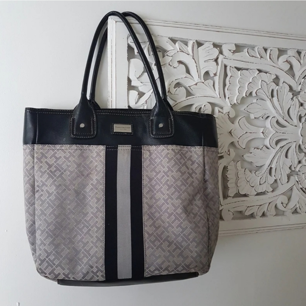 Vintage Tommy Hilfiger Monogram Bag, Shoulder Bag with TH Logo